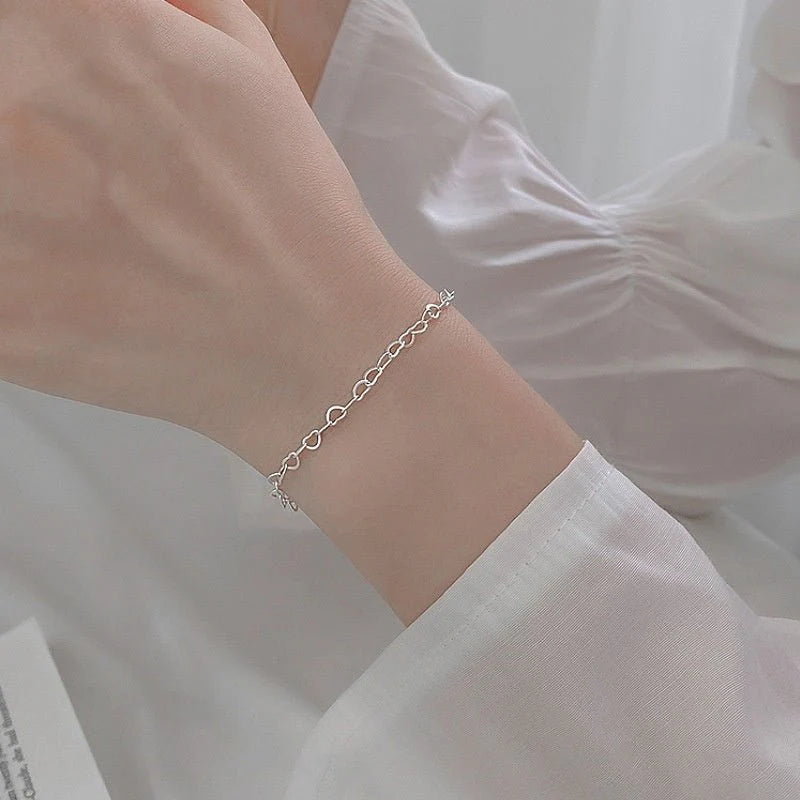 Silver Heart Bracelet